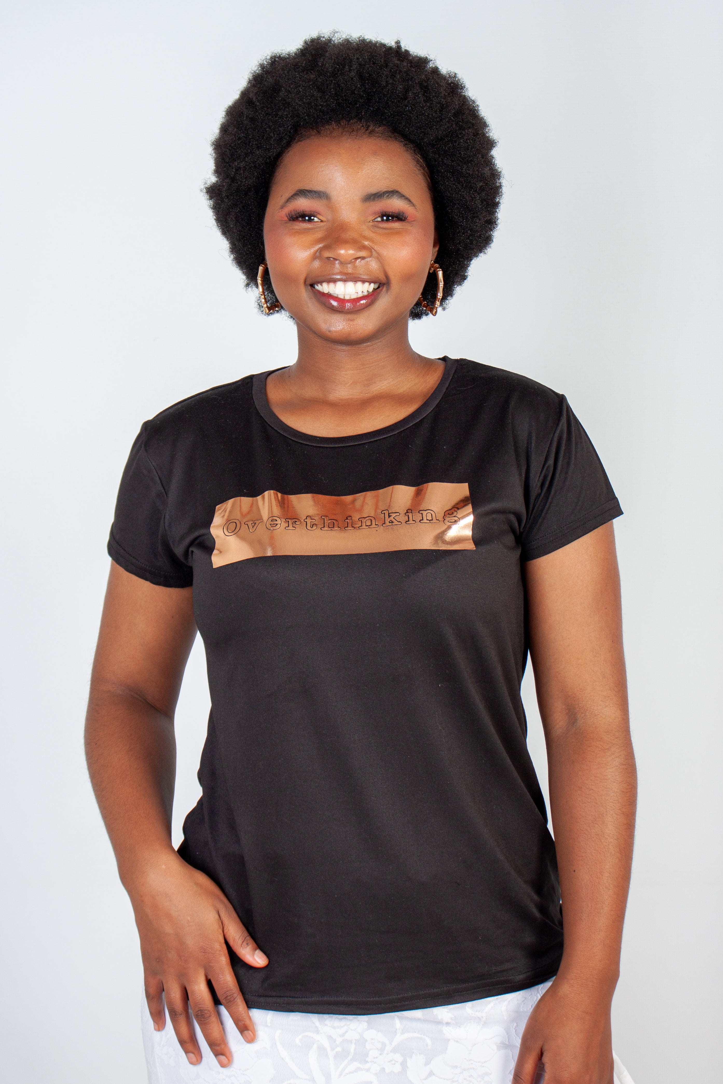 Graphic "Overthinking" T-Shirt